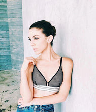 Load image into Gallery viewer, The Geo Lace Bralette: Jet Black