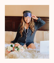 Load image into Gallery viewer, The “Hit Snooze” Sleep Mask - GWP: Navy/White
