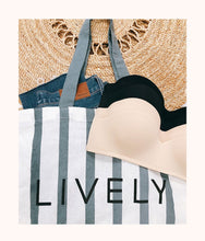 Load image into Gallery viewer, The Denim Stripe Tote - GWP: Denim Stripe
