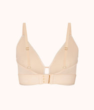 Load image into Gallery viewer, The Busty Stripe Mesh Bralette: Toasted Almond
