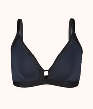 Load image into Gallery viewer, The Busty Bralette - Colorblock: Navy/Jet Black
